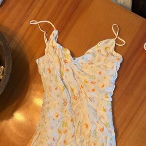 Elodie White Mini Dress with Colorful Print